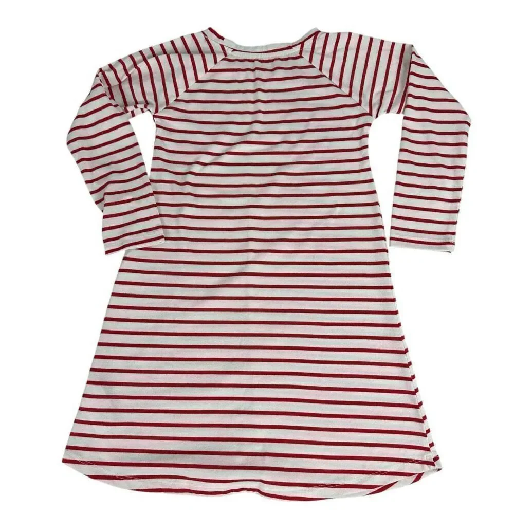 Baby Gap Reindeer Striped Nightgown size 5